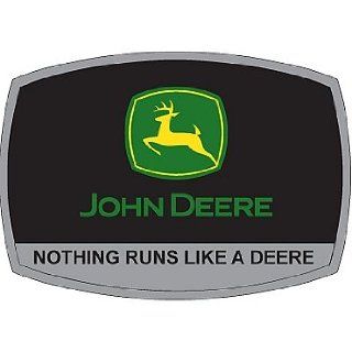 John Deere "Nothing Runs Like A Deere" Belt Buckle Patio, Lawn & Garden