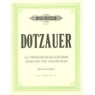 Dotzauer 113 Etudes, Vol. 1, Nos. 1 34/Klingenberg Peters Musical Instruments