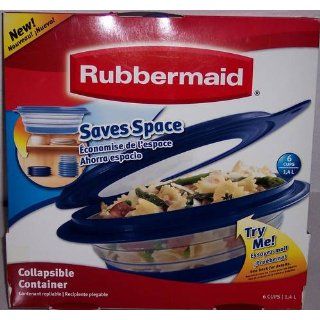 Rubbermaid FG7G1200DENIM Collapsibles 6 Cup Food Storage Container Food Savers Kitchen & Dining