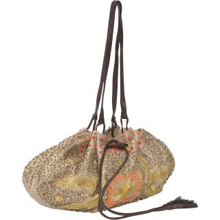 Moyna Handbags Beaded Drawstring Bag