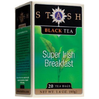 Stash Tea English Breakfast Black Tea, 20 Count Tea Bags in Foil (Pack of 6)  Grocery & Gourmet Food