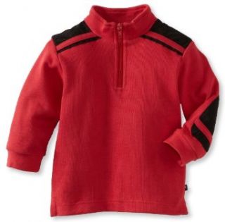 Kitestrings Boys 2 7 Toddler Flat Back Rib 1/4 Zip Popover, Red, 2T Pullover Sweaters Clothing