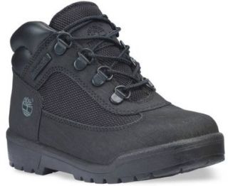 Kid's Timberland Waterproof Field Boots BLACK 12.5 M Hiking Boots Shoes