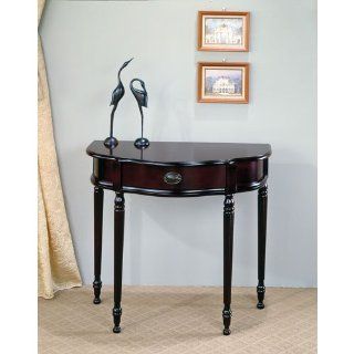 Coaster Traditional Entry Way Console Table/Hall Table, Cherry Finish   Sofa Tables