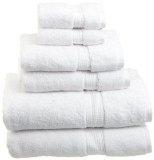 Superior 900 Gram Egyptian Cotton 6 Piece Towel Set, White   Bath Towels