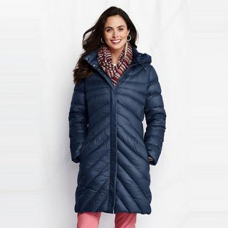 Lands End womens featherlight down coat