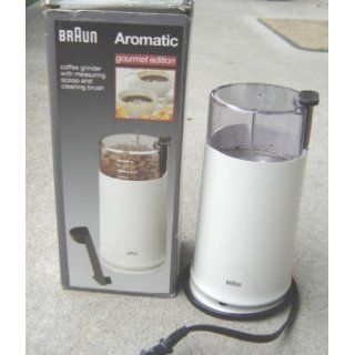 Braun KSM2 WH Aromatic Coffee Grinder, White Kitchen & Dining