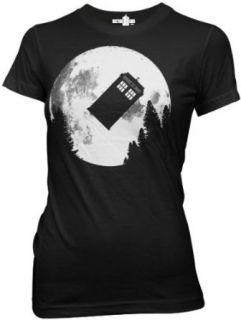 Doctor Who Over The Moon Tardis Juniors Tee Movie And Tv Fan T Shirts Clothing