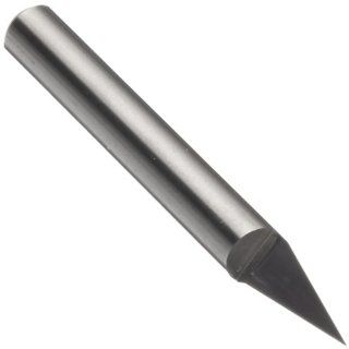LMT Onsrud 37 21 Solid Carbide Engraving Tool, Uncoated (Bright) Finish, 1 Flute, 0.005" Tip Diameter, 30 Degree, 1/4" Shank Diameter, 2" Overall Length (Pack of 1) Cutting Burs
