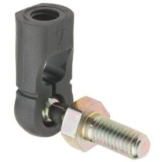 Zinc Plated Steel Ball Joint, 1/4 28 Thread x 2 3/32" Overall Length (Pack of 1) Universal Joints