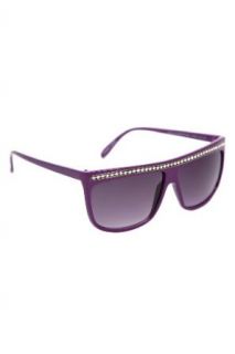Purple Blinged Out Sunglasses Clothing