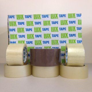 2'' x 110 yds 36 Rolls Per Case Clear LUX Packing Tape by The Boxery 