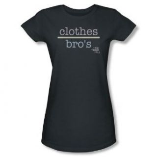One Tree Hill   Womens Clothes Over Bros 2 T Shirt In Charcoal Clothing