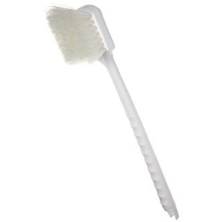 Weiler 44418 Nylon Utility Scrub Brush with Plastic Handle, 1 1/2" Head Width, 20" Overall Length Push Brooms