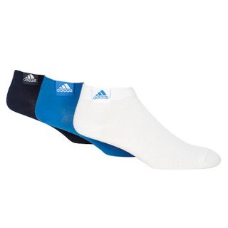adidas Adidas pack of three navy blue and white ankle socks