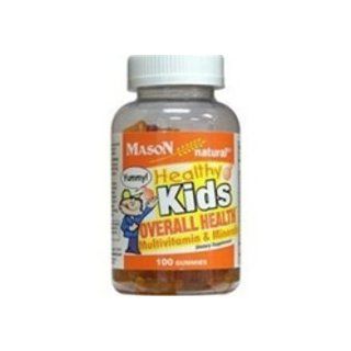 Mason Natural, Healthy Kids Overall Health Multivitamin & Minerals Gummies, 100 Gummies Health & Personal Care