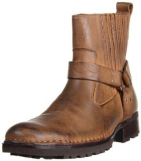 RJ Colt Men's Minor Round Toe Double Gore Pull On Boot Shoes