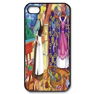 Designyourown Case cinderella Iphone 4 4s Cases Hard Case Cover the Back and Corners SKUiPhone4 2483 Cell Phones & Accessories