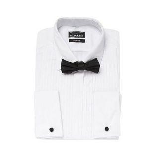 Thomas Nash White ultimate coordinating classic dress shirt & tie set