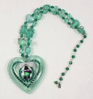 Tarina Tarantino Emerald Wicked Witch Heart Necklace Clothing
