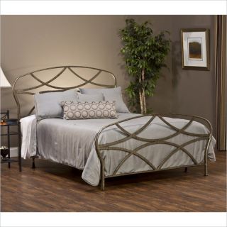 Hillsdale Landon Bed in Brushed Silver Finish   1129BXR