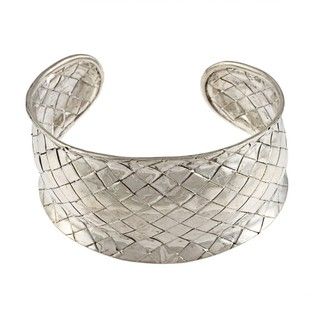 Kabella Lily B Sterling Silver Basketweave Cuff Bracelet Kabella Jewelry Sterling Silver Bracelets
