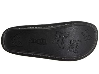 Alegria Classic Black Emboss Rose Leather