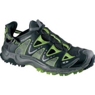 Salomon Men's Sport Amphibian Water Shoe (Black/ Black/ Grass X)   10 Shoes