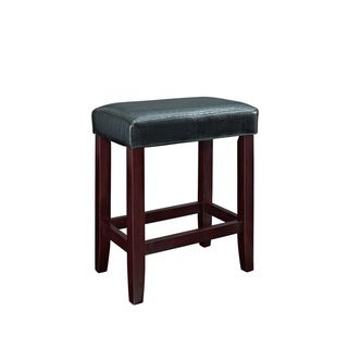 Black Croc Faux Leather Counter Stool Bar Stools