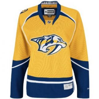 NHL Women's Nashville Predators Reebok Premier Team Jersey   7214W5Pcwrnpr (Yellow, XX Large)  Sports Fan Jerseys  Clothing