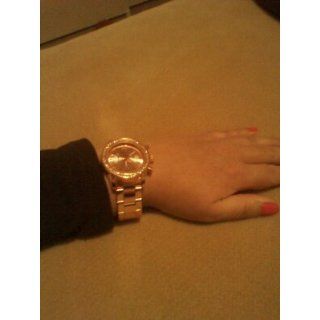 Bling Jewelry Geneva Rose Gold Plated Classic Round CZ Ladies Boyfriend Watch Geneva Platinum Watches