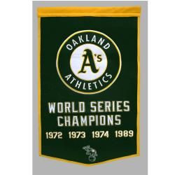 Oakland Athletics MLB Dynasty Banner Baseball