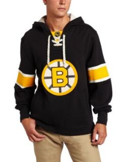 NHL Men's Boston Bruins Classics Pullover Hood (Black, Large)  Sports Fan Sweatshirts  Clothing