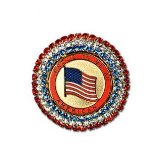 Proud American Crystal Brooch/Pin Brooches And Pins Jewelry