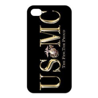Personalized USMC Marine Corps The Few.The Proud Iphone 4 4S TPU Silicone Back Wearproof And Sleek Case Cover Cell Phones & Accessories