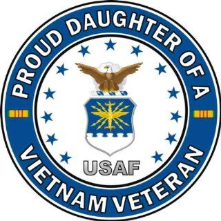 US Air Force Proud Daughter of a Vietnam Veteran Decal Sticker Automotive