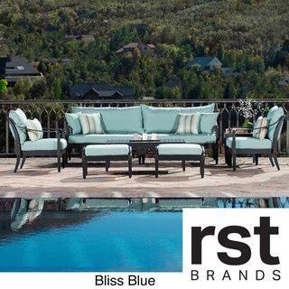 Astoria Outdoor 8 piece Sofa and Club Chair Set RST Brands Sofas, Chairs & Sectionals