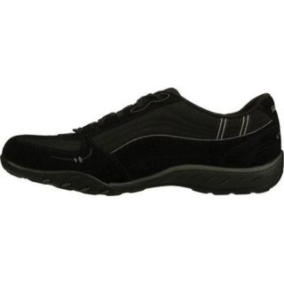 Women's Skechers Relaxed Fit Breathe Easy Just Relax Black/Charcoal Skechers Sneakers
