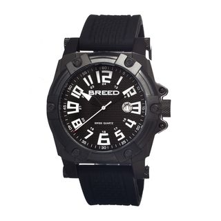 Breed Men's 'Bolt' Black Silicone Analog Watch Breed Men's More Brands Watches