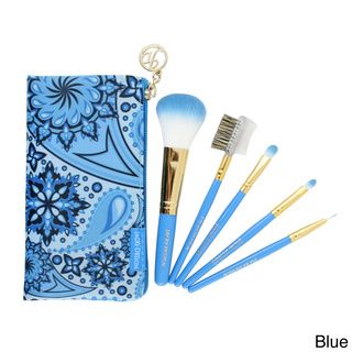 Jacki Design Summer Bliss 5 piece Makeup Brush and Case Set Makeup Brushes