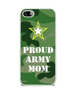 Proud Army Mom   iPhone 5 or 5s Cover, Cell Phone Case   White Cell Phones & Accessories