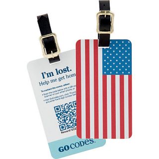 GoCodes Smart QR Code Luggage Tag   United States Flag