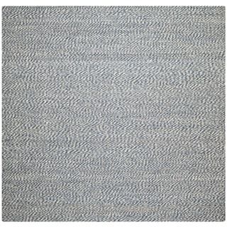 Handwoven Doubleweave Sea Grass Blue Rug (8' Square) Safavieh Round/Oval/Square