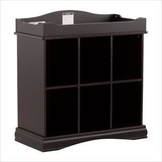 Stork Craft Beatrice 6 Cube Organizer/Change Table in Black   03530 70B