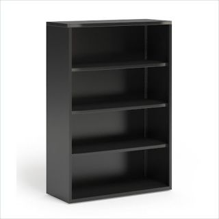 Mayline CSII 4 Shelf Metal Bookcase in Black   CBC4S5