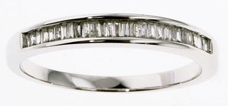 10k 1/4 ct Diamond Baguette Channel Ring Diamond Rings