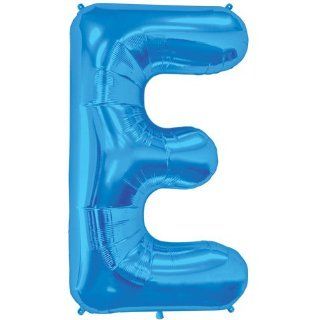 Blue Letter E 16 Inch Foil Balloon Toys & Games