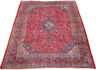 Iranian Mashad Hand knotted Red Rug (9'7 x 13'1) 7x9   10x14 Rugs