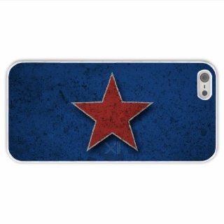 Custom Designer Apple Iphone 5/5S Misc Red Star Of Innervation Present White Case Cover For Family Cell Phones & Accessories