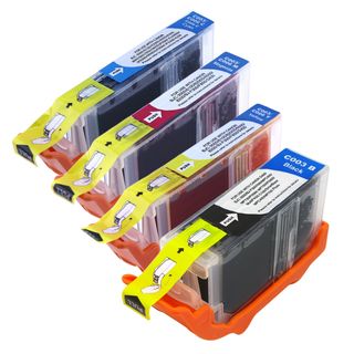 BasAcc Cyan/ Yellow/ Magenta/ Black Ink for Canon Pixma iP3000/ iP4000 BasAcc Inkjet Cartridges